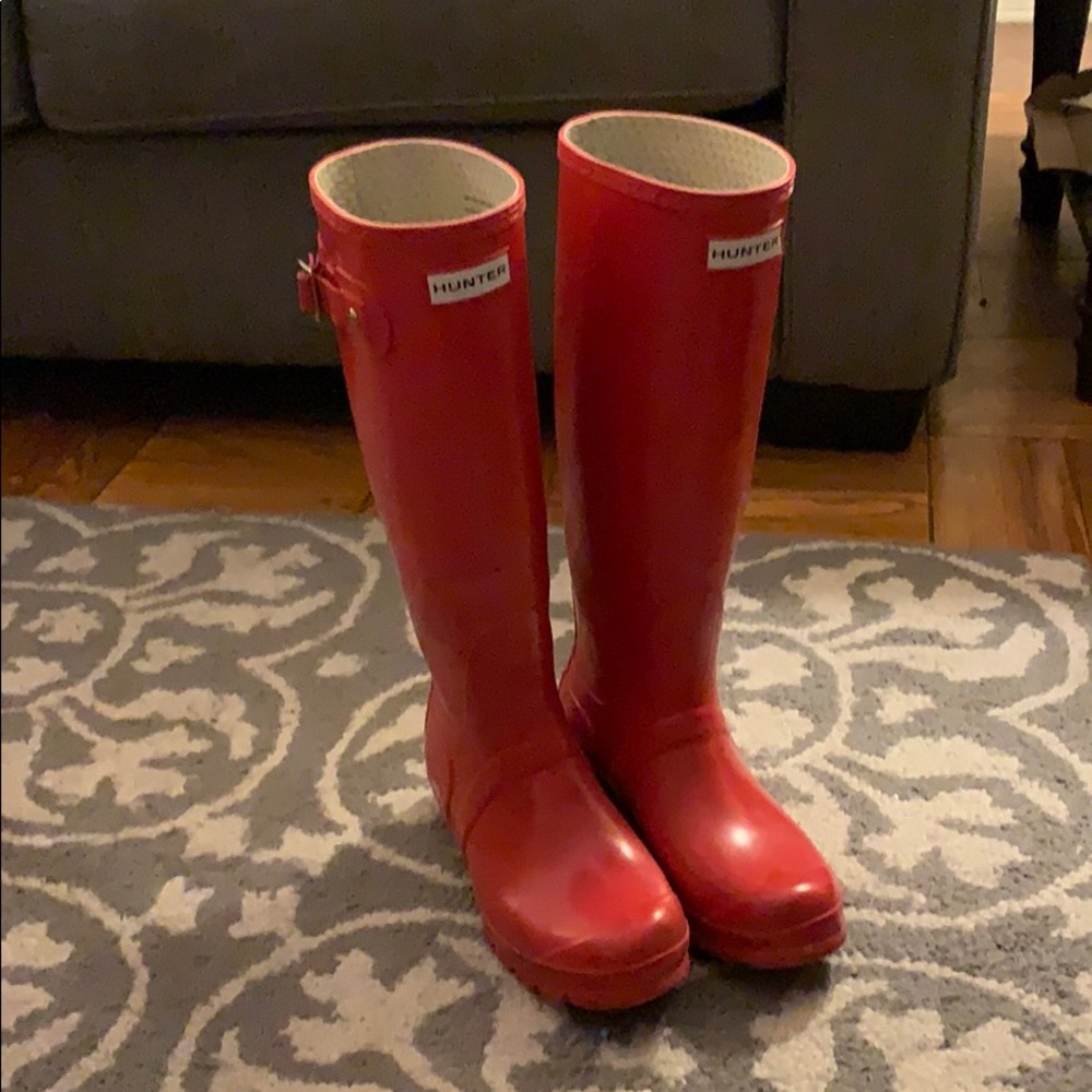 Red Hunter Rainboots